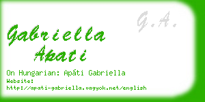 gabriella apati business card